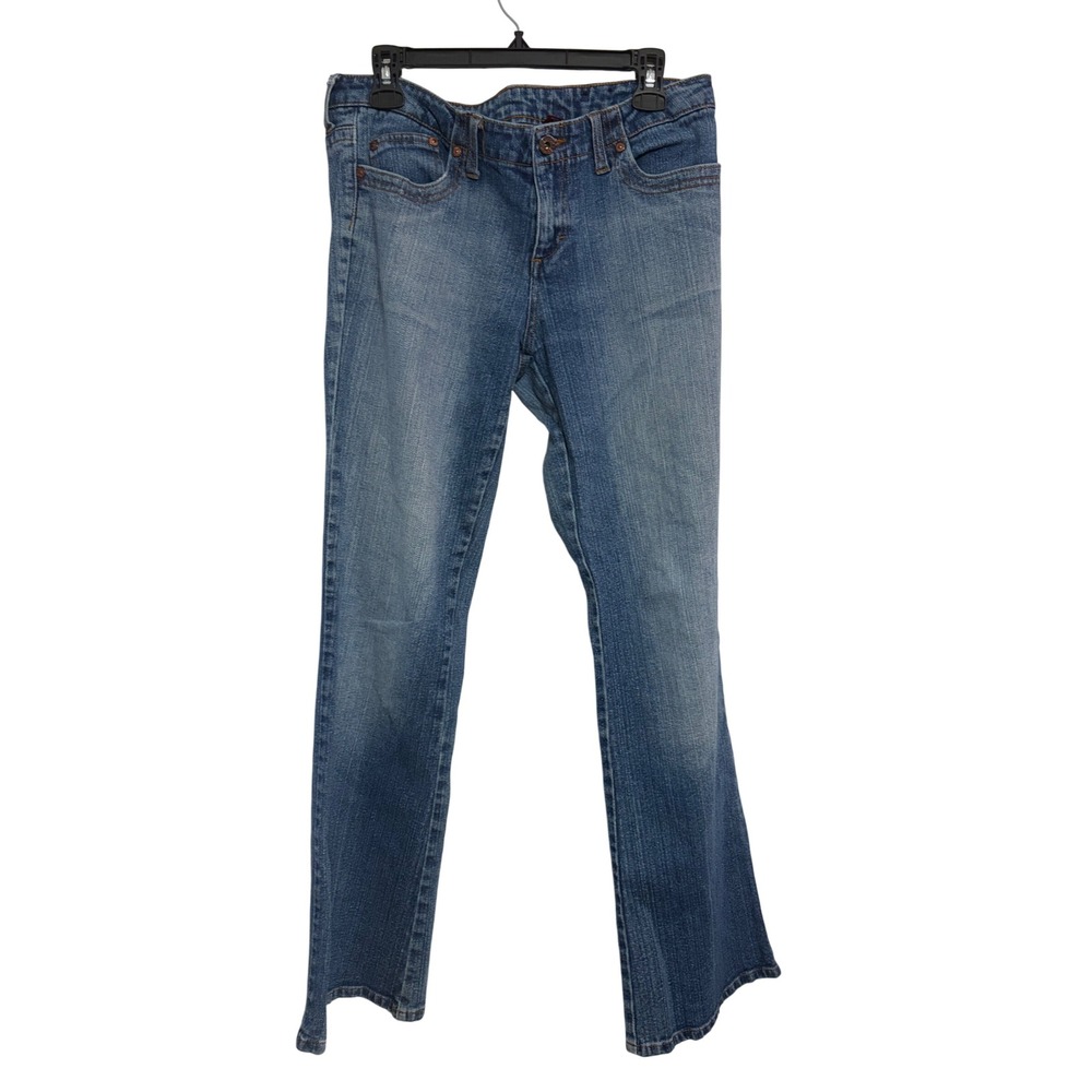 Bongo Jeans Flare Low Rise Medium Wash Blue Stretch Denim Y2K Size 13